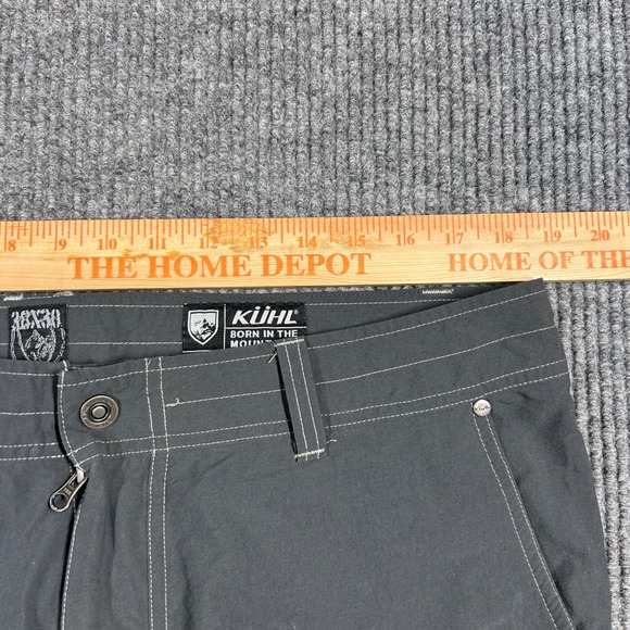Kuhl Pants Men's 38x30 Renegade Cargo Charcoal Gray Nylon Spandex Hiking Outdoor - Picture 8 of 8